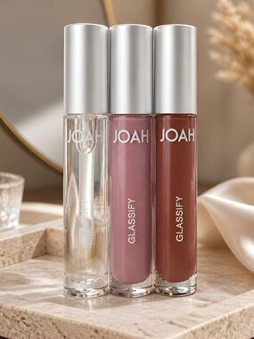 J.O.A.H. Glassify Lip Gloss Trio In Crystal Ball, Ice Queen, & Glazed